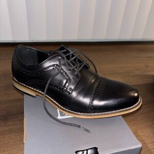 Men's Black Leather Dress Oxford Shoe